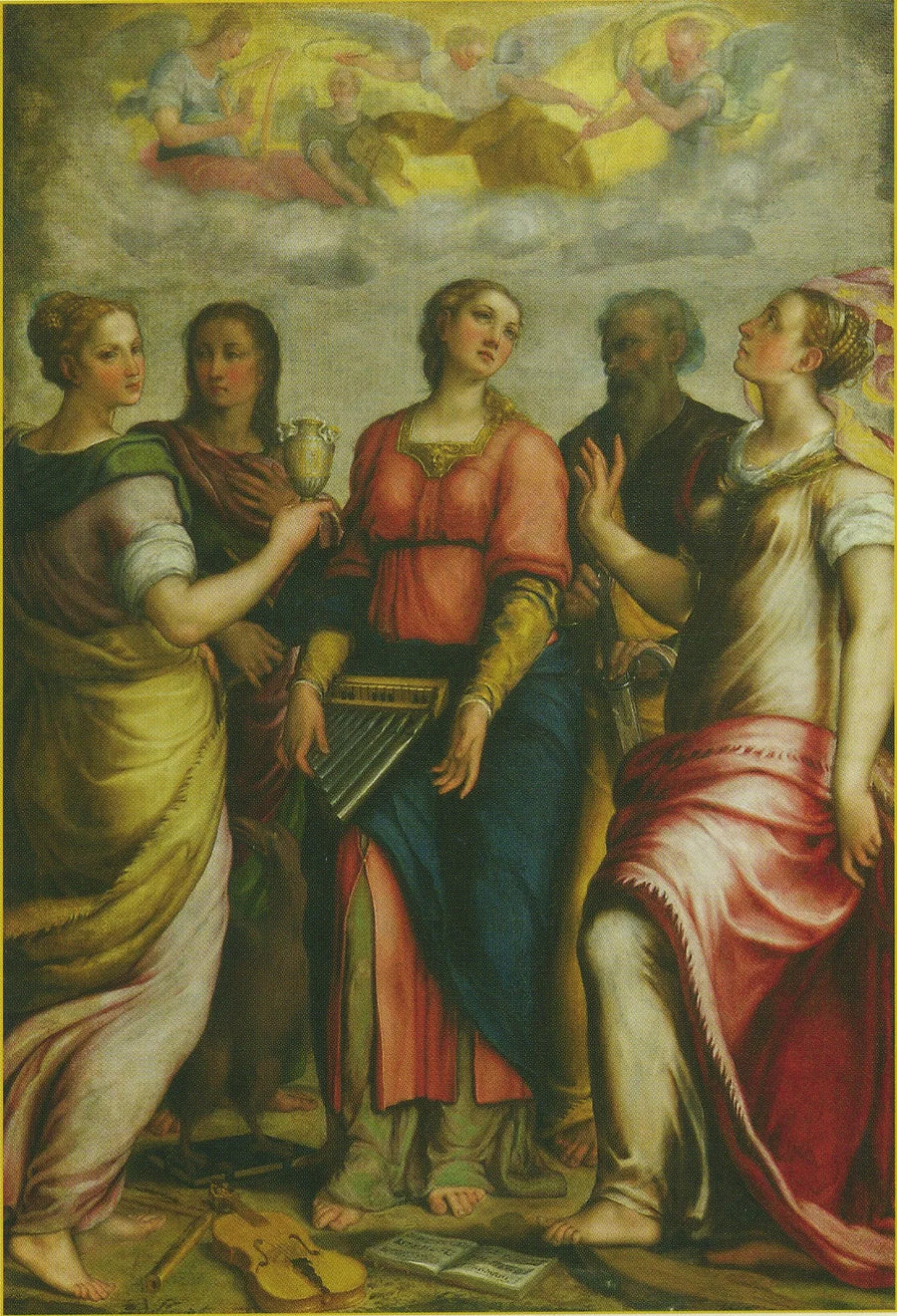 Sainte Cécile og Sankt - Federico Barroci