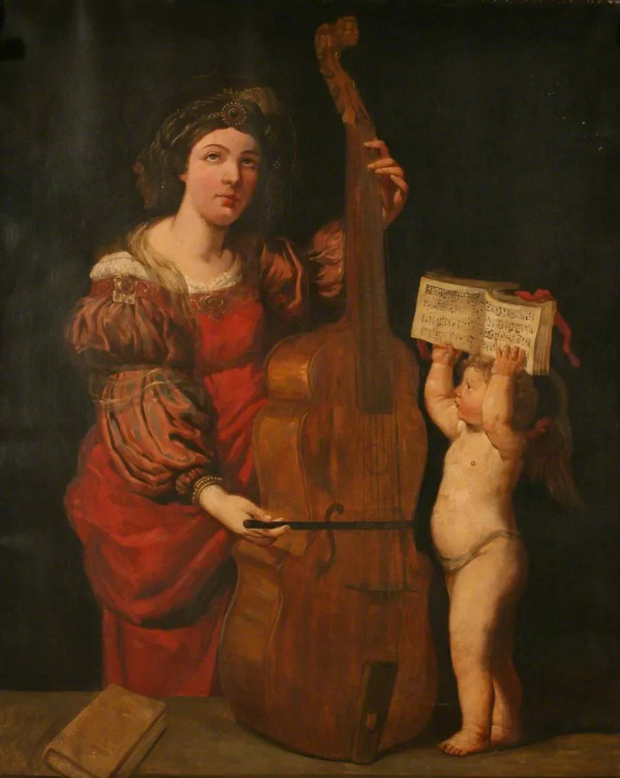 Sankt Cæcilia, der spiller på viole - Domenichino