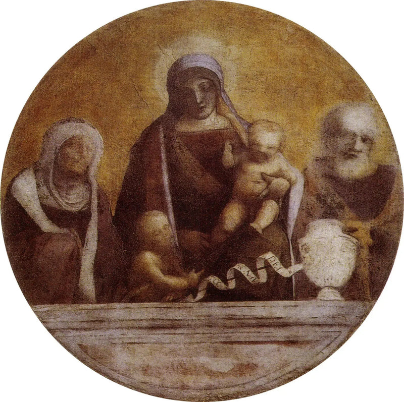 Hellig Familie med Hellig Elisabeth og Sankt Johannes - Antonio da Correggio