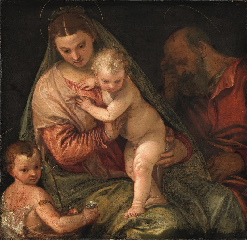 Hellig Familie med den unge Sankt Johannes - Paul Véronèse