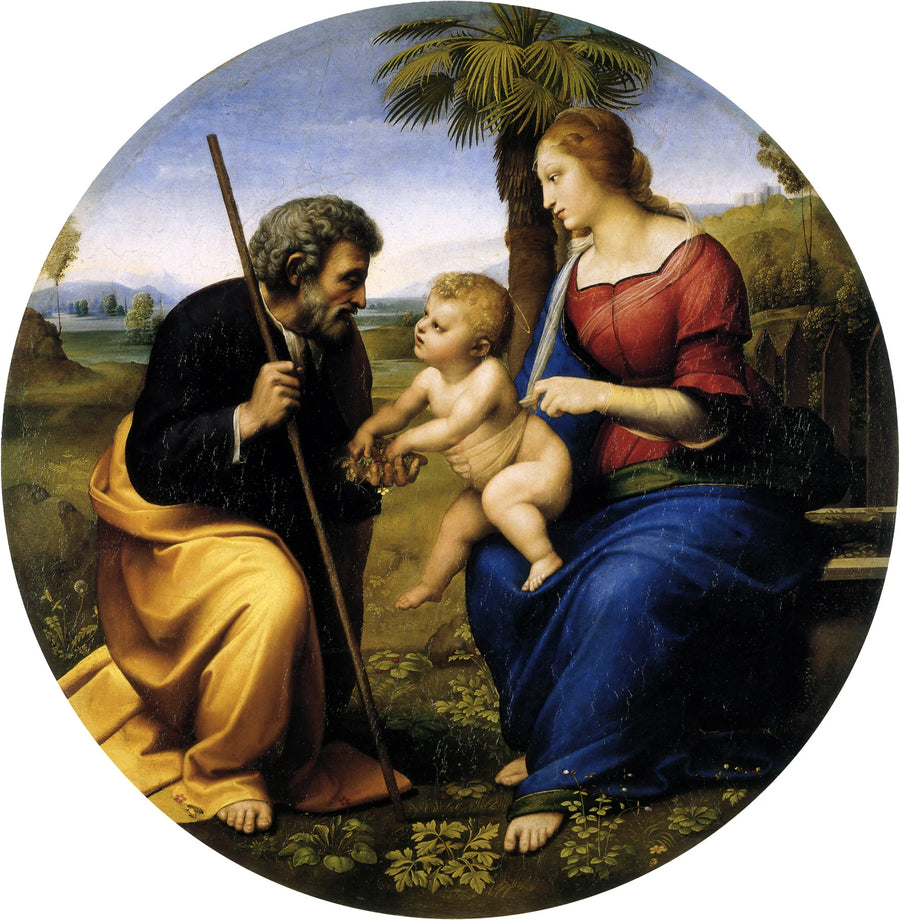 La Sainte Famille avec un palmier - Raphaël Sanzio