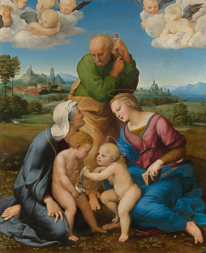 Holy Famille Canigiani, omkring 1505-1506 - Raphaël