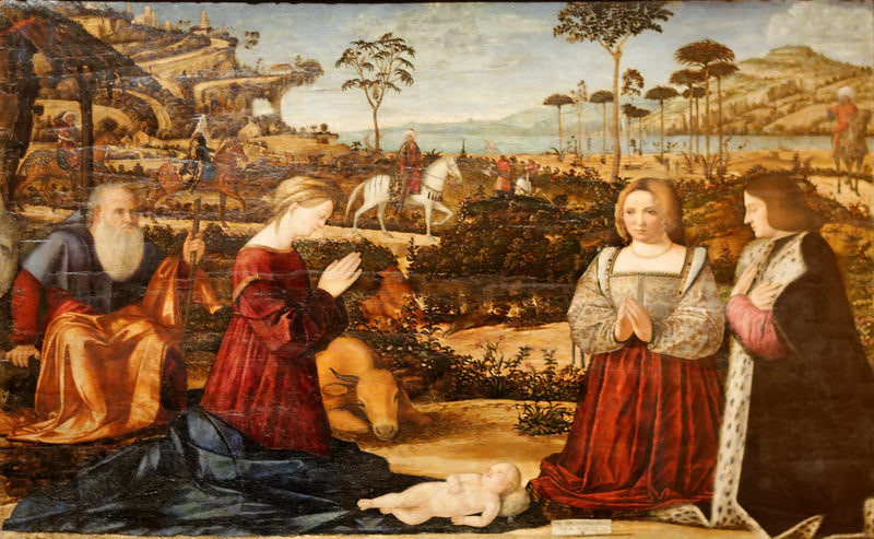 Den Hellige Familie og Donorer - Vittore Carpaccio