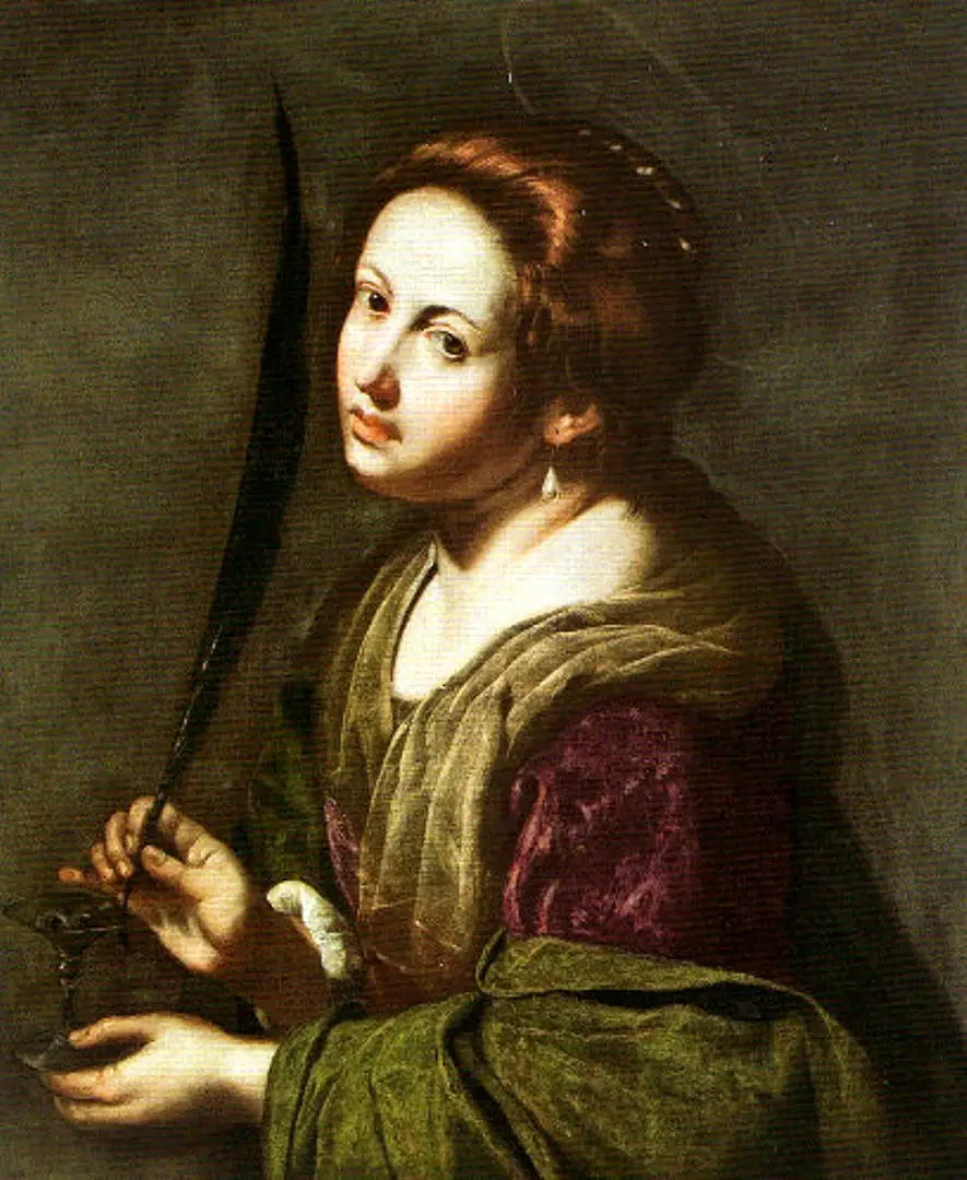 Sainte Lucie. - Artemisia Gentileschi - Alpha Reproduction