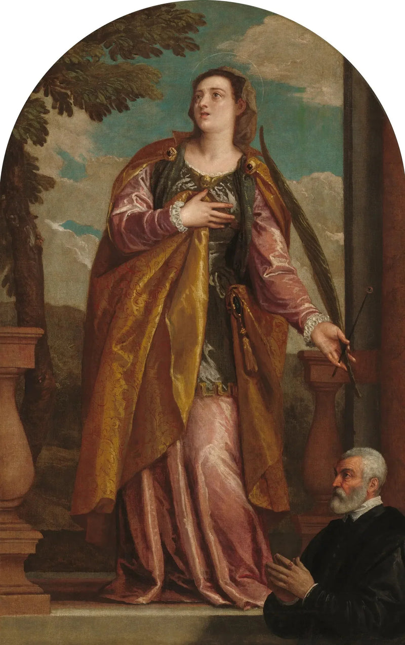 Sainte Lucie og en donator - Paul Véronèse