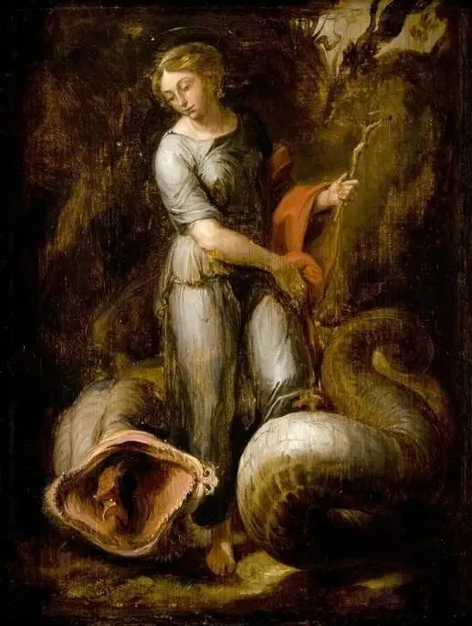Sainte Marguerite og Dragen - David Teniers den Yngre