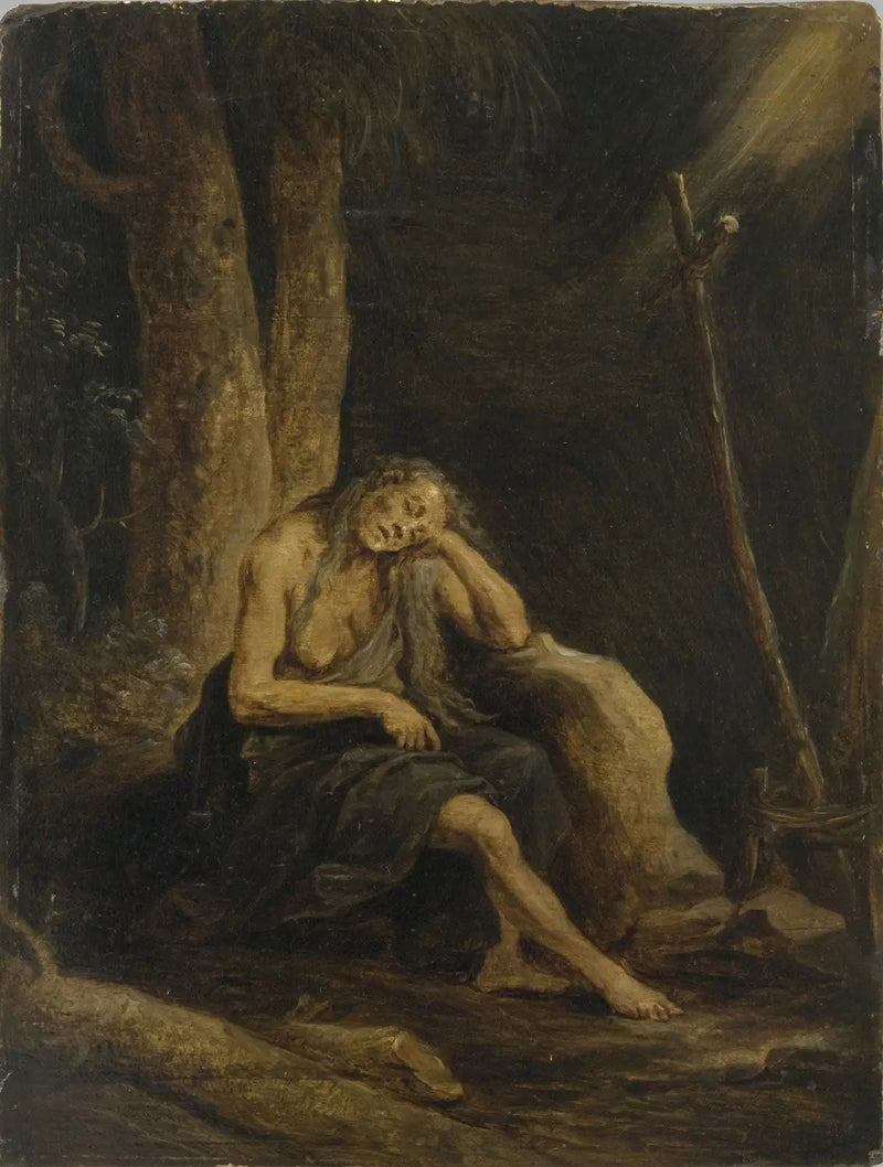 Sainte Marie d'Égypte au désert - David Teniers den Yngre