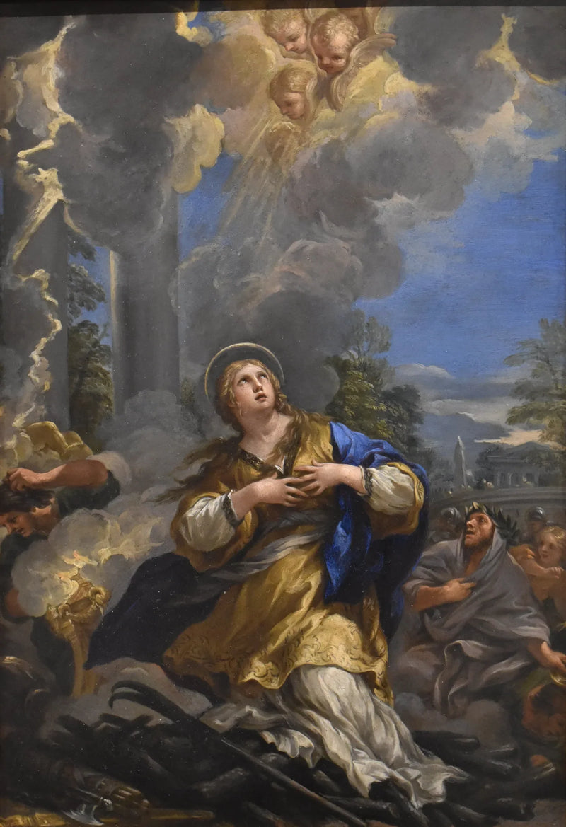 Sainte Martine nægter at tilbede afguder - Pietro da Cortona