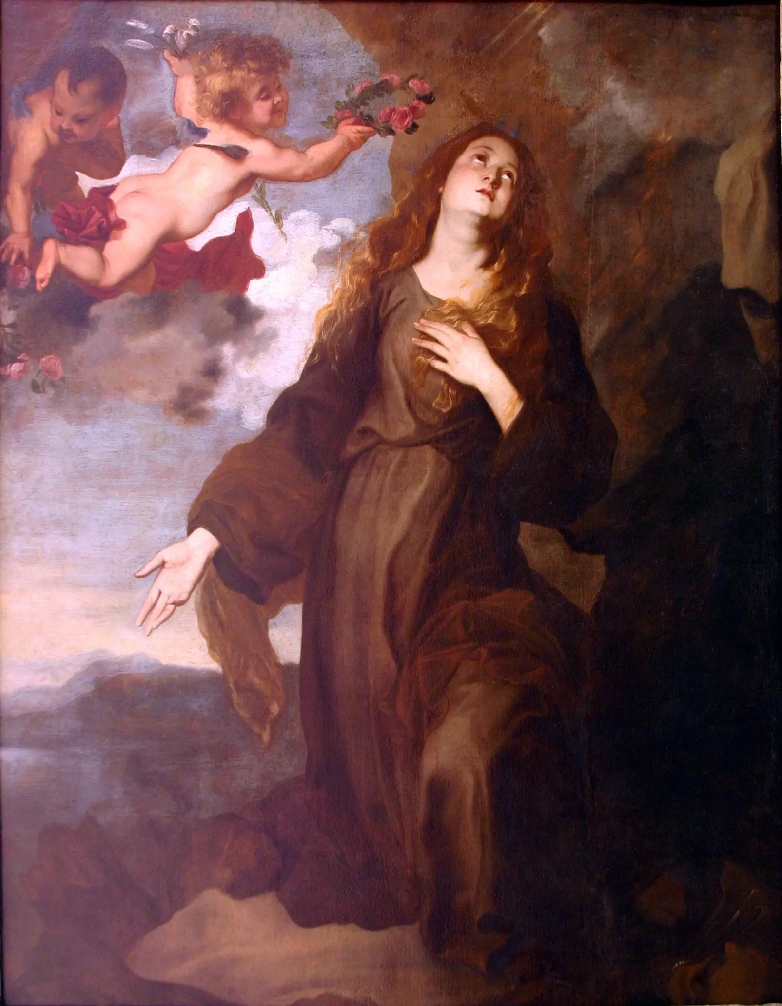 Sainte Rosalie - Antoine van Dyck image 1 tableau peint à l’huile sur toile
