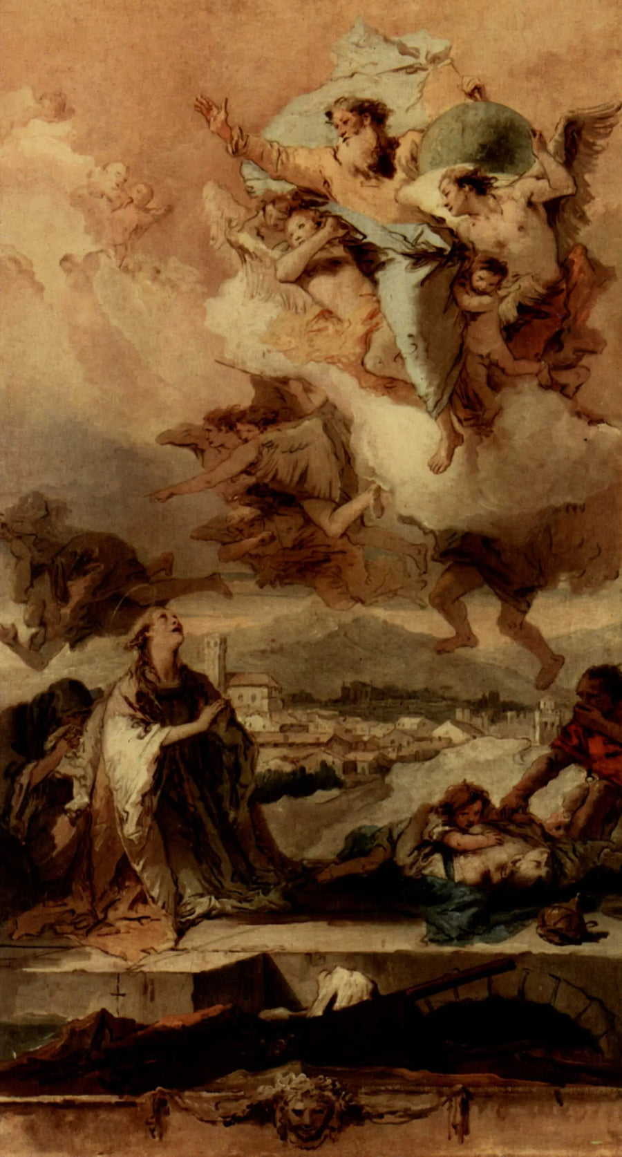 Sainte Thècle beder for pestilensramte - Giovanni Battista Tiepolo