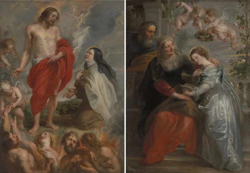 Sainte Thérèse og Marie's opdragelse - Peter Paul Rubens