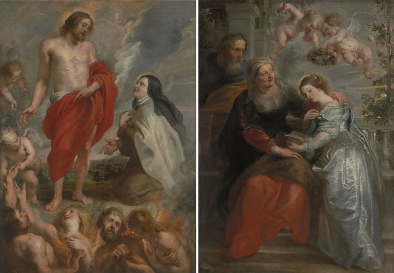 Sainte Thérèse og Marie's opdragelse - Peter Paul Rubens