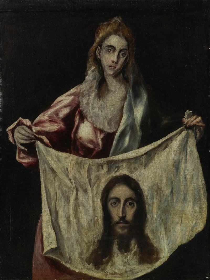 Sainte Véronique lejer et tørklæde - El Greco