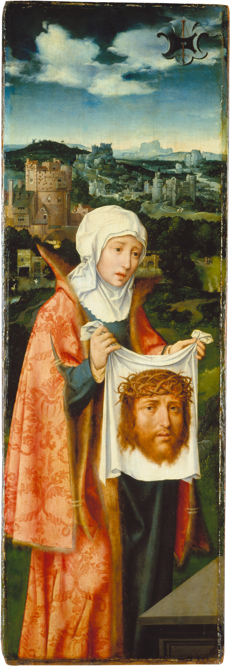 Sainte Véronique præsenterer svedeklædet - Joos van Cleve