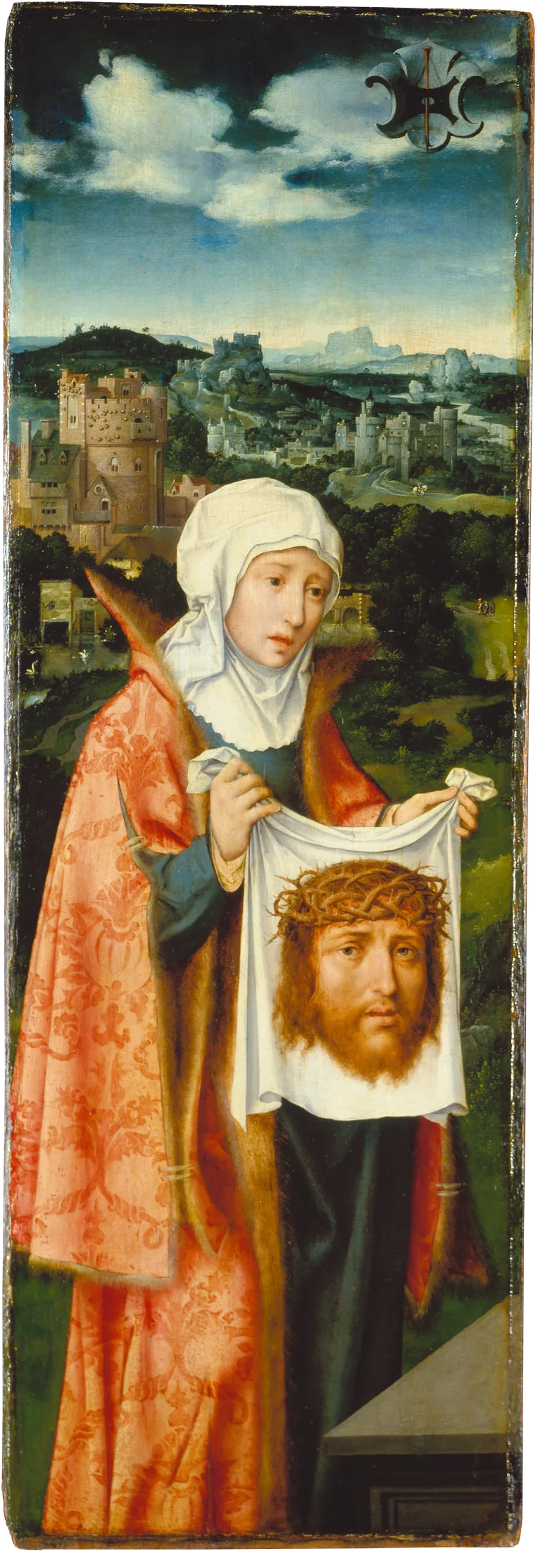 Sainte Véronique præsenterer svedeklædet - Joos van Cleve