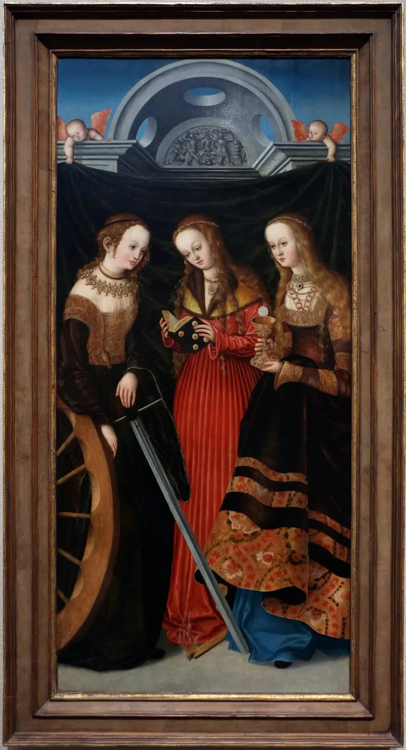 Saintes Katharina, Margareta og Barbara - Lucas Cranach den Ældre