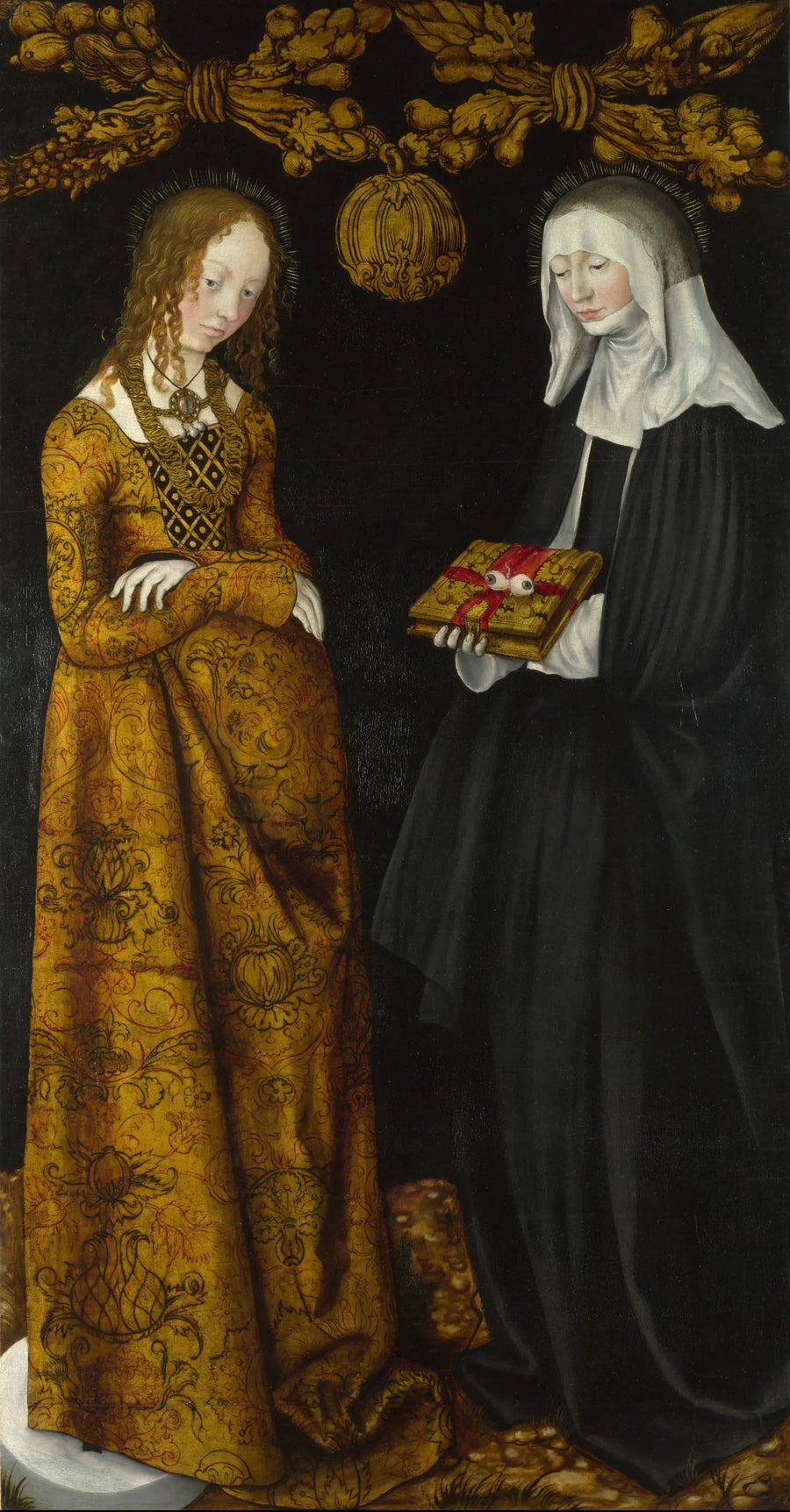 Saintes Christine og Ottilia - Lucas Cranach den Ældre