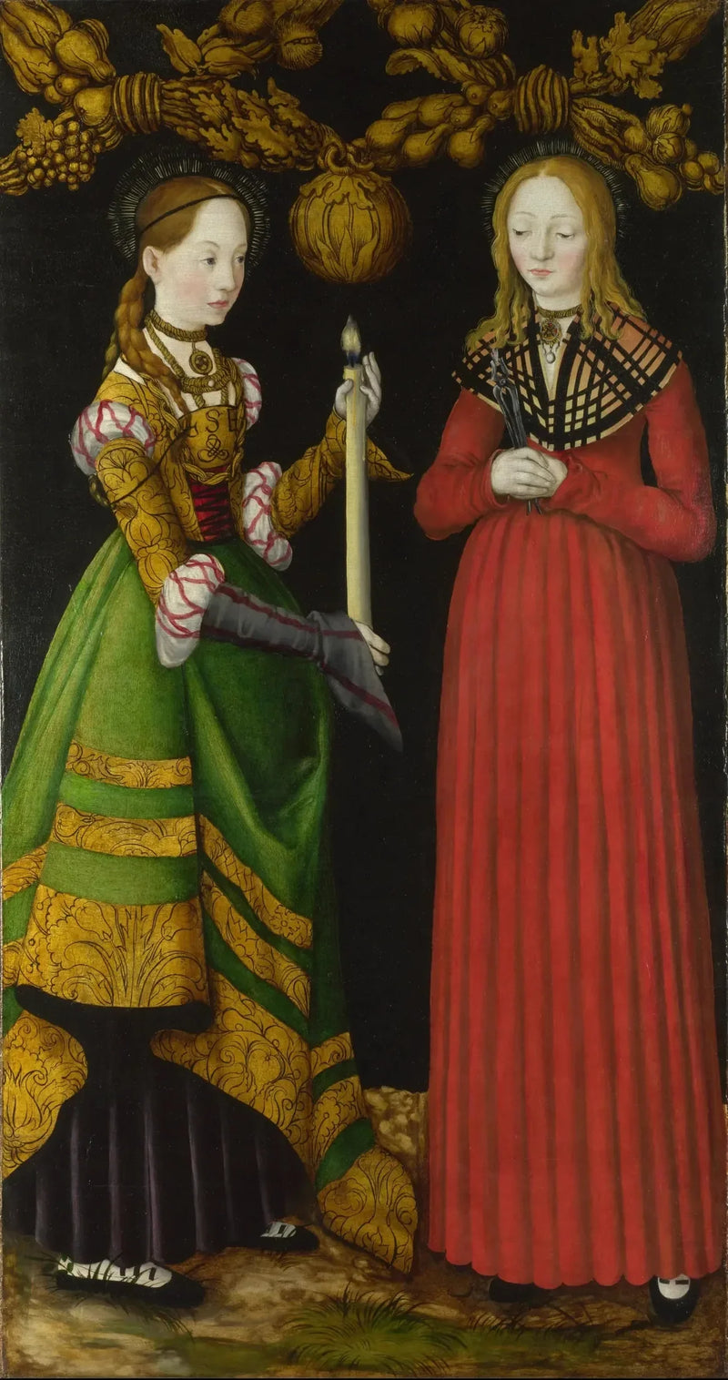 Saintes Geneviève og Apollonia - Lucas Cranach den Ældre