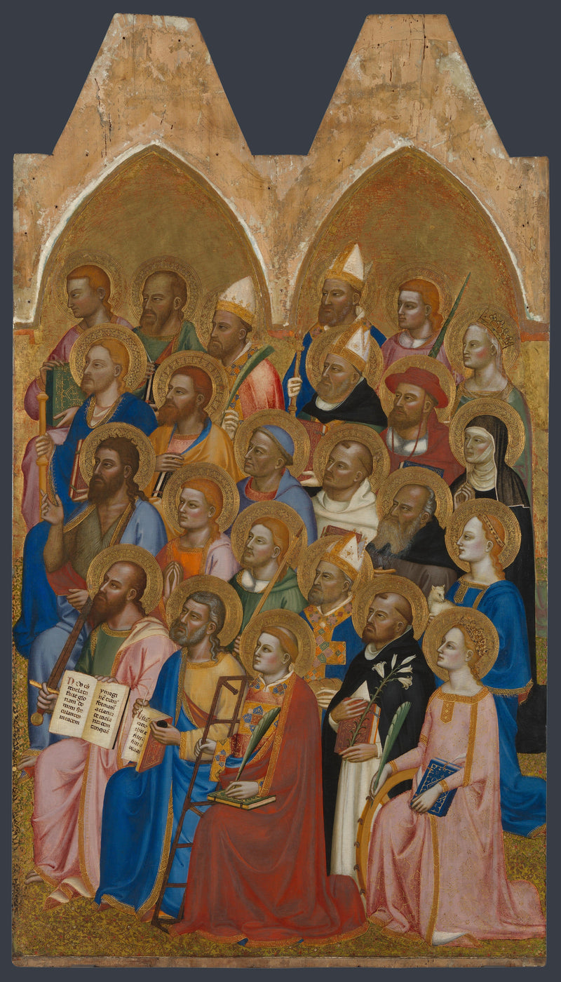 Saints adorateurs: Hovedpanel til højre - Jacopo di Cione