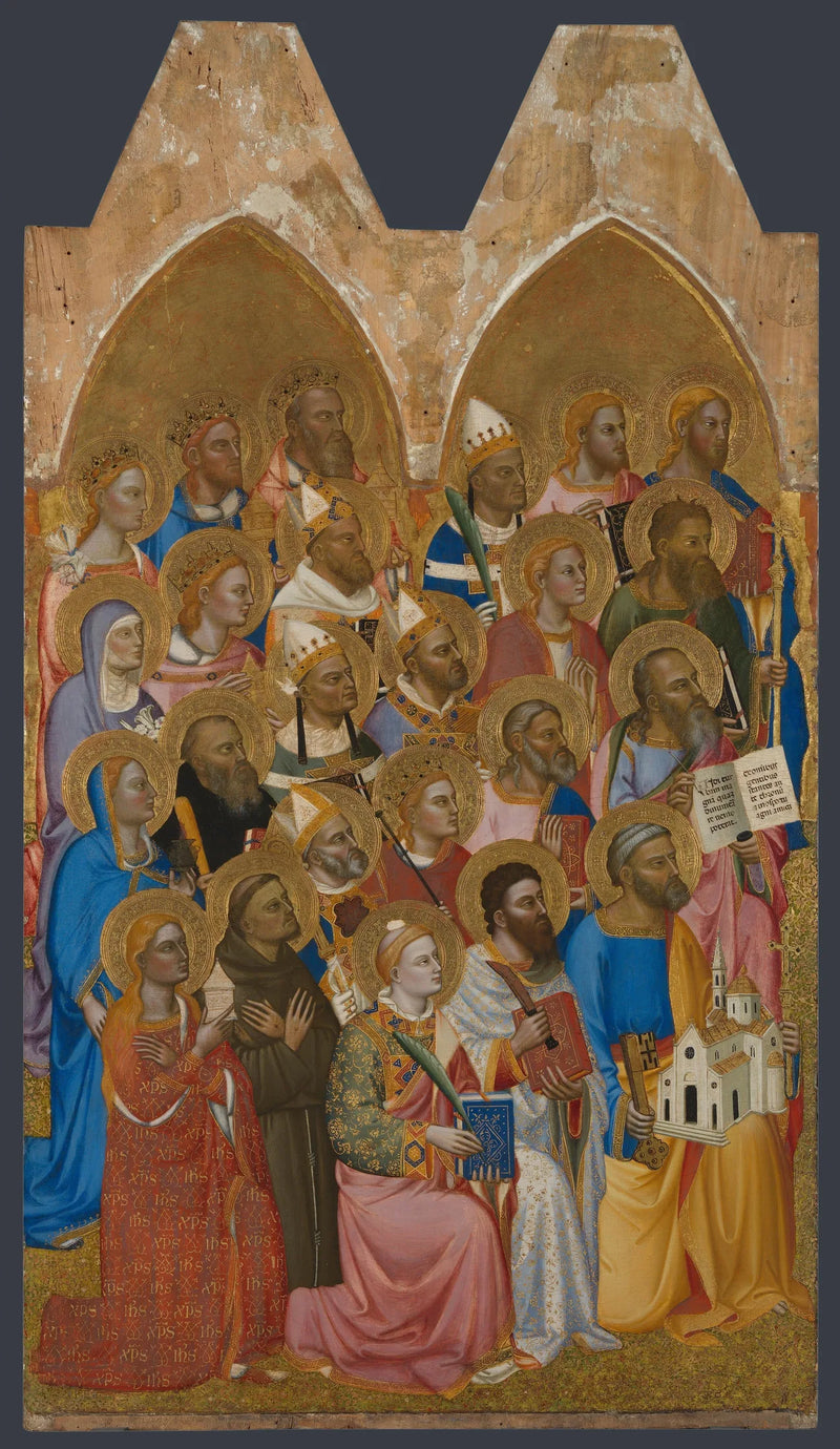 Saints adorateurs: Venstre hovedpanel - Jacopo di Cione