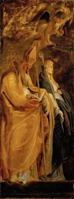 Saints Amand og Walburge - Peter Paul Rubens