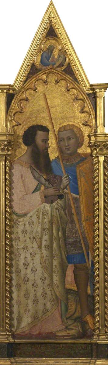 Saints Barthélemy og Georges (polyptyk, panel 2 af 5) - Bernardo Daddi