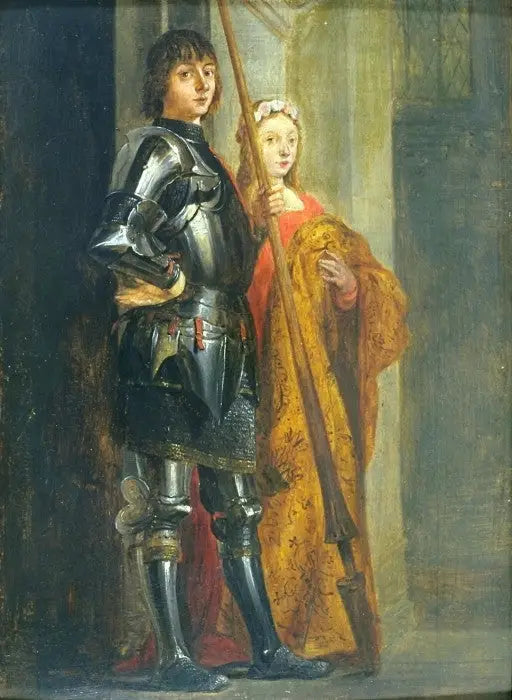 Saints Georges et Cécile (d'après Antonello da Messina) - David Teniers le Jeune image 1 reproduction réalisée par Alpha Reproduction