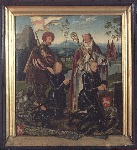 Saints Georges et Nicasius med Georg og Nicasius Hackeney - Joos van Cleve