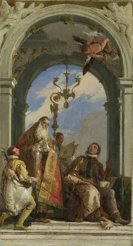 Saints Maxime og Oswald (?) - Giovanni Battista Tiepolo