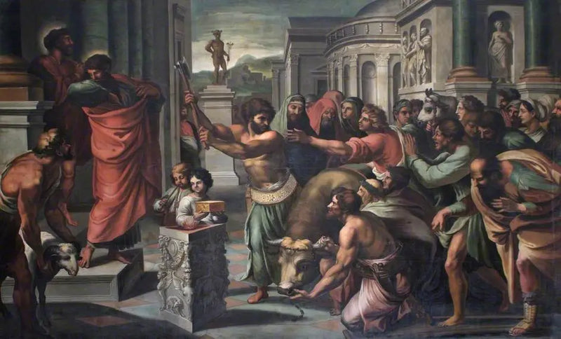 Sankt Paul og Barnabas i Lystra - Raphael Sanzio
