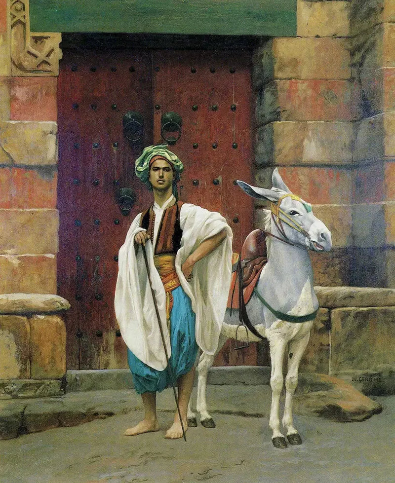 Saïs og hans æsel - Jean-Léon Gérôme