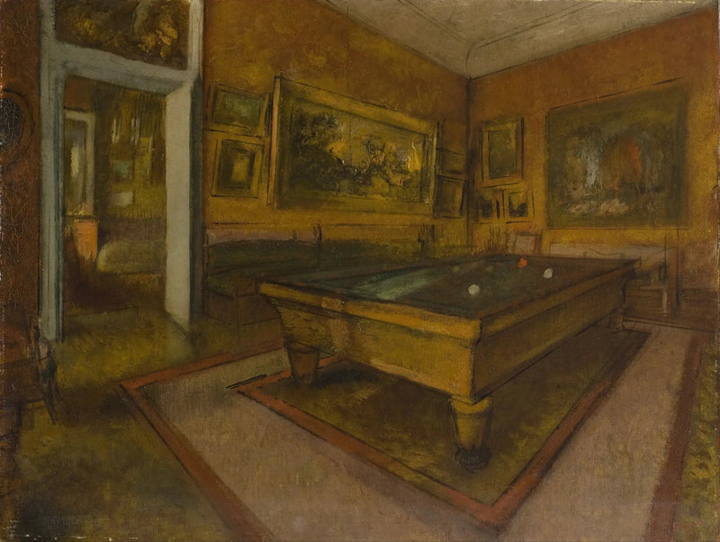 Billardlokale i Ménil-Hubert - Edgar Degas