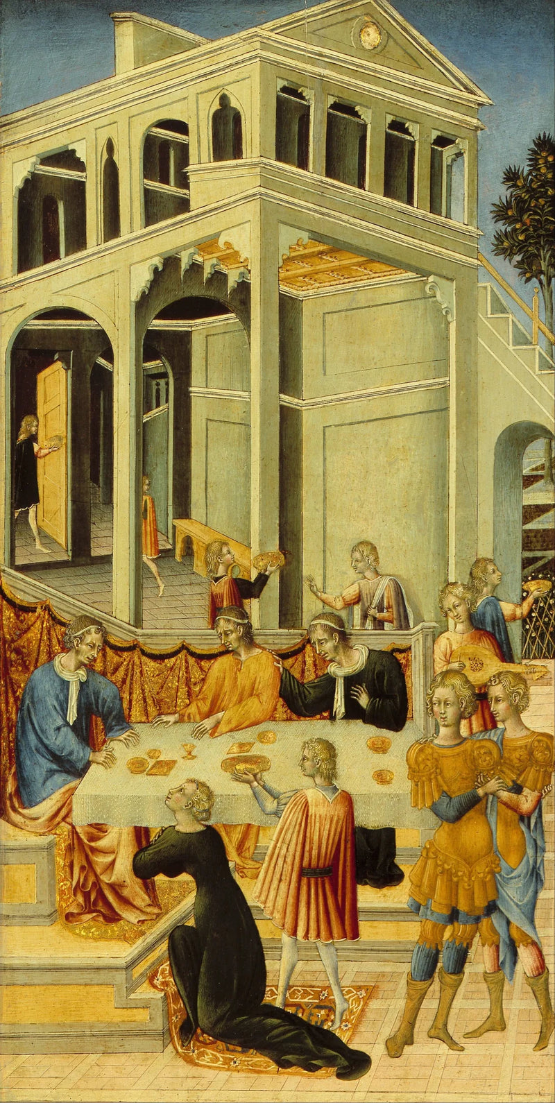 Salomé beder Herodes om Johannes Døberens hoved - Giovanni di Paolo