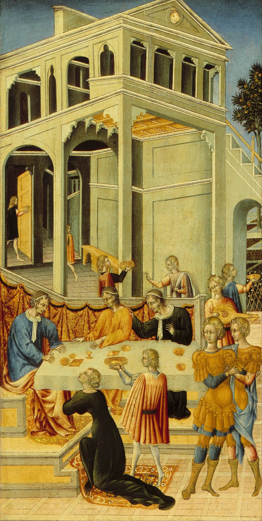 Salomé beder Herodes om Johannes Døberens hoved - Giovanni di Paolo