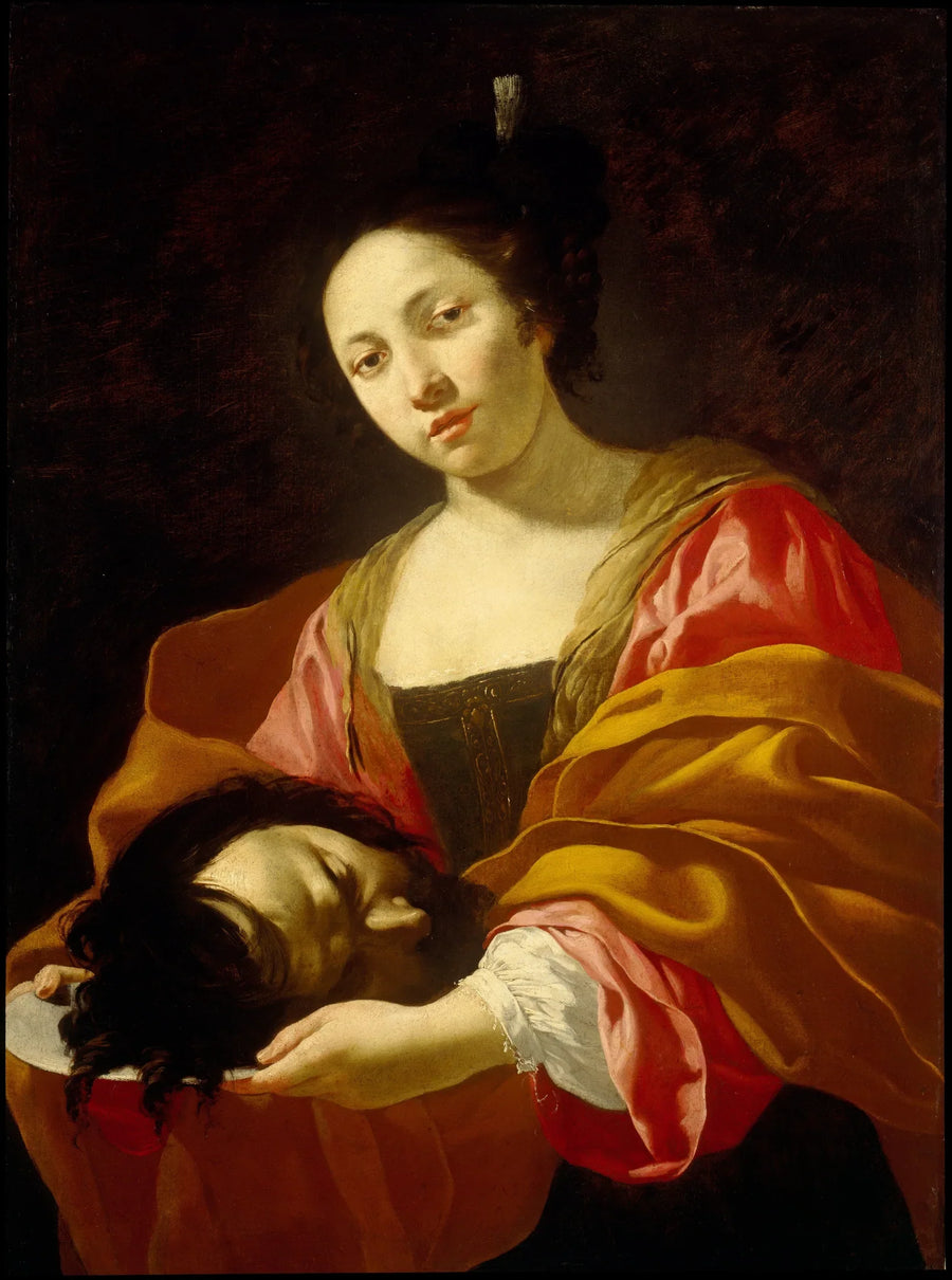 Salomé og Johannes Døberens hoved - Simon Vouet
