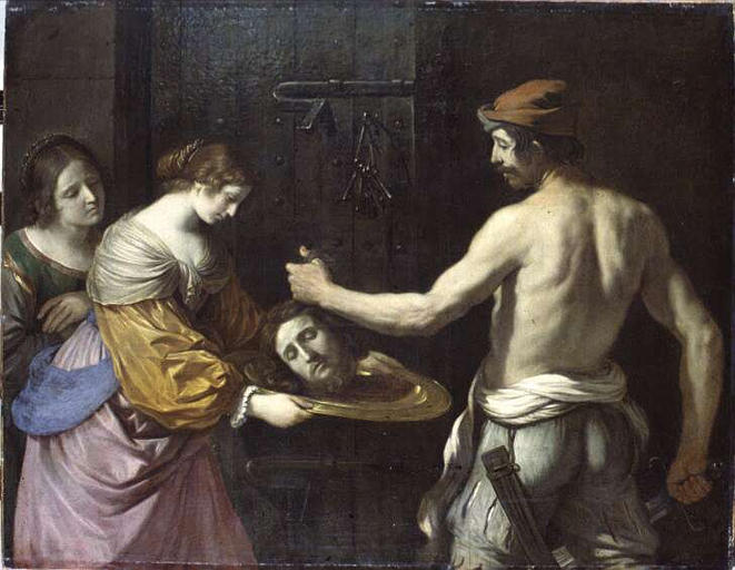 Salomé modtager hovedet af Johannes Døberen - Guercino