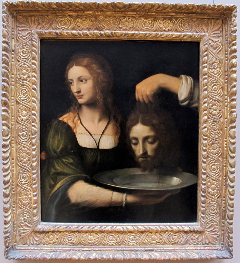 Salomé modtager hovedet af Johannes Døberen - Bernardino Luini