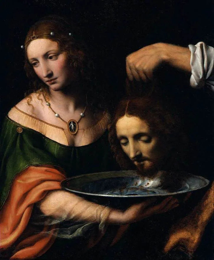 Salomé holder hovedet af Sankt Johannes Døberen - Bernardino Luini