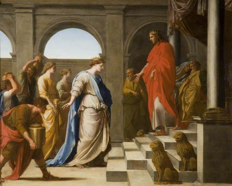 Salomon og Saba-dronningen - Eustache Le Sueur