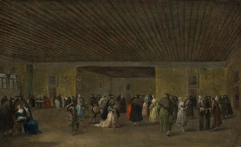 Hovedsal i Ridotto, Venedig - Francesco Guardi
