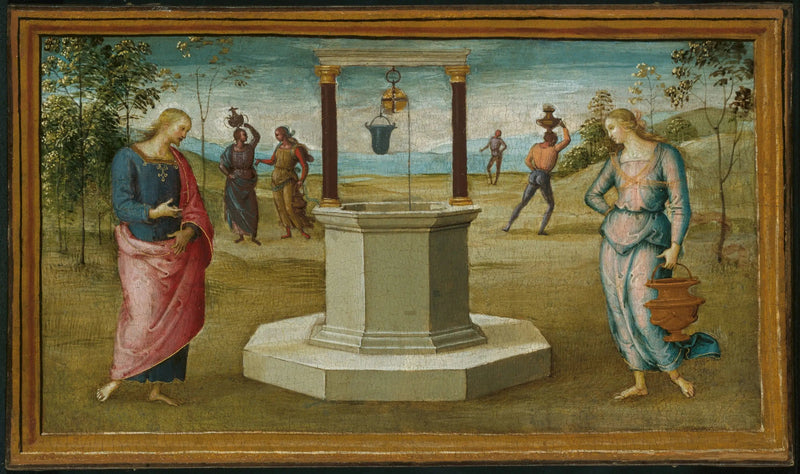 Samaritaine ved brønden - Pietro Perugino
