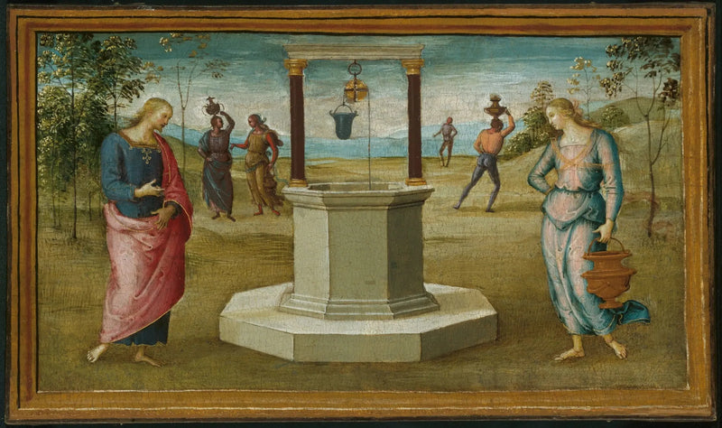 Samaritaine ved brønden - Pietro Perugino