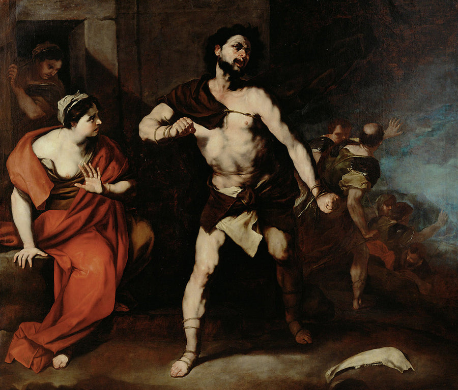 Samson bryder sine lænker - Luca Giordano