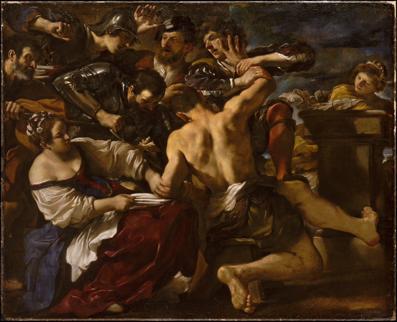 Samson fanget af filistrene - Guercino