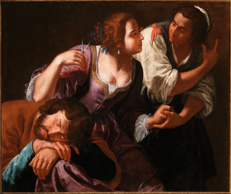 Samson og Dalila - Artemisia Gentileschi