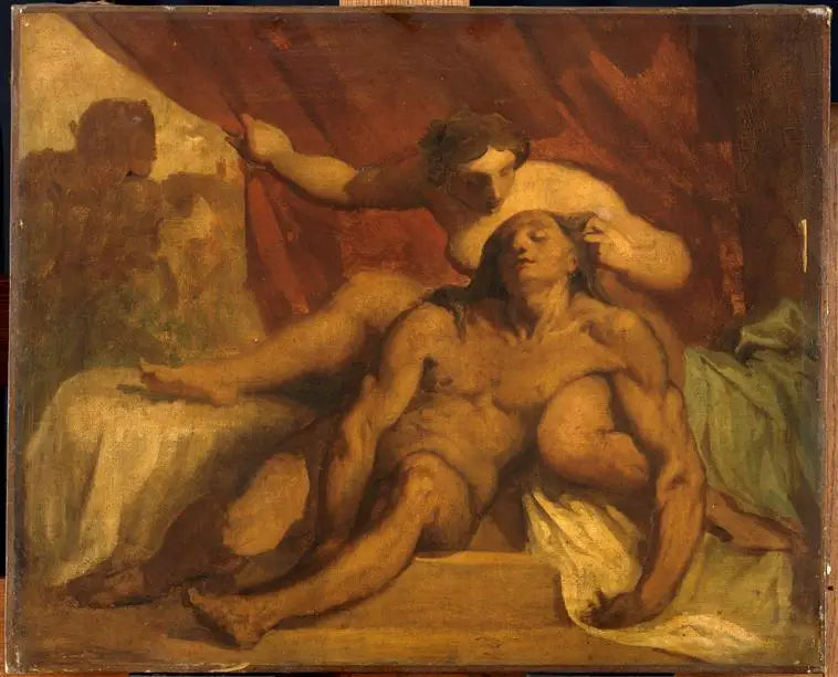 Samson og Dalila - Honoré Daumier