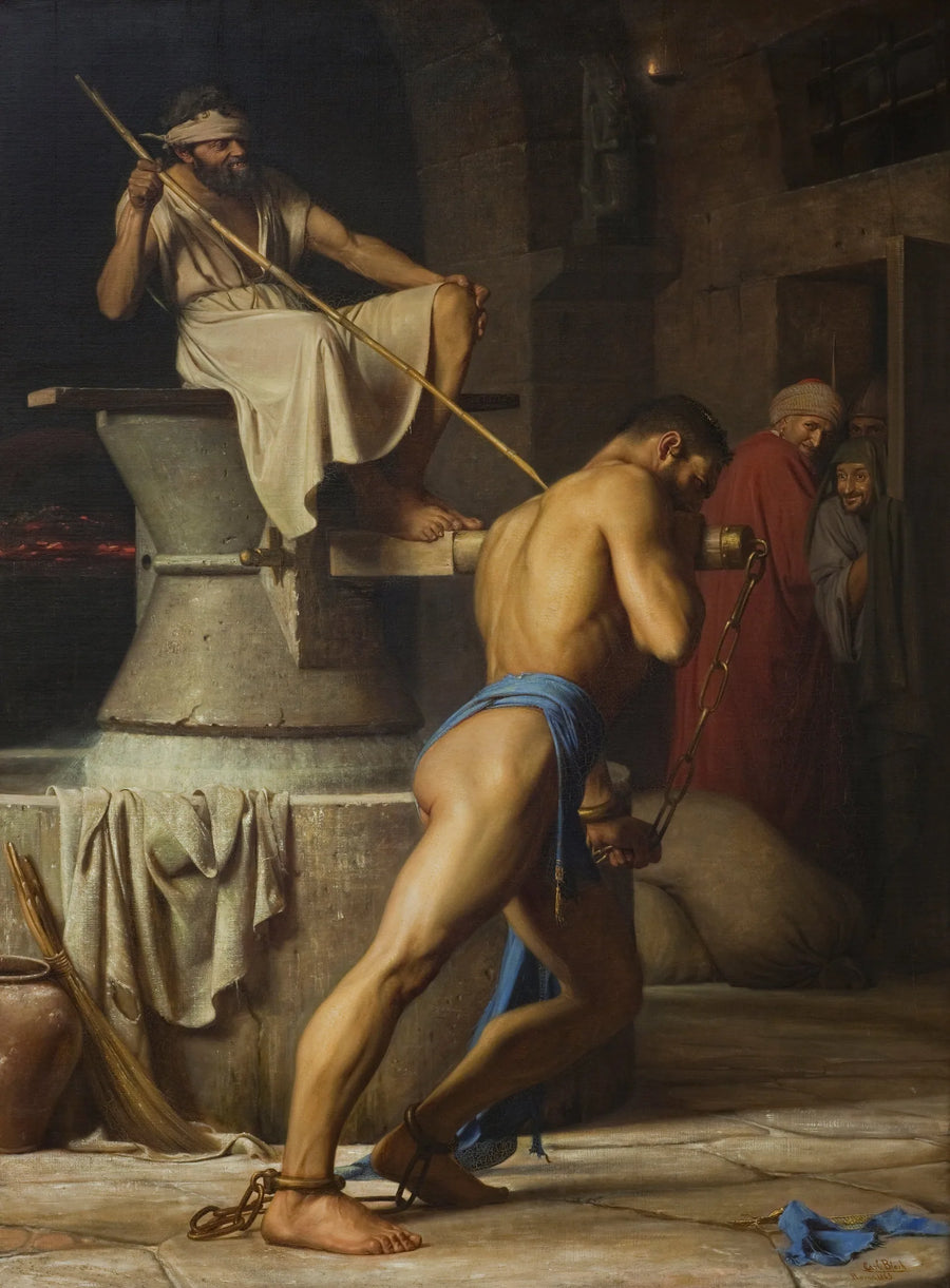 Samson og Filisterne - Carl Heinrich Bloch