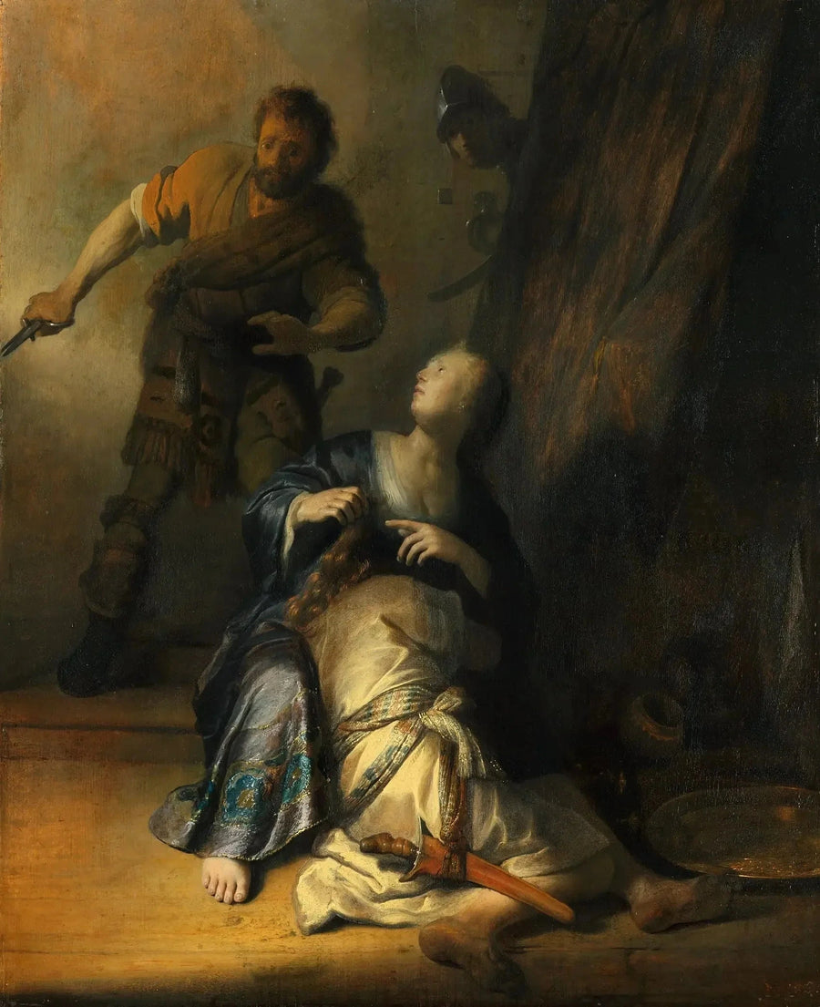 Samson forrådt af Delila - Rembrandt