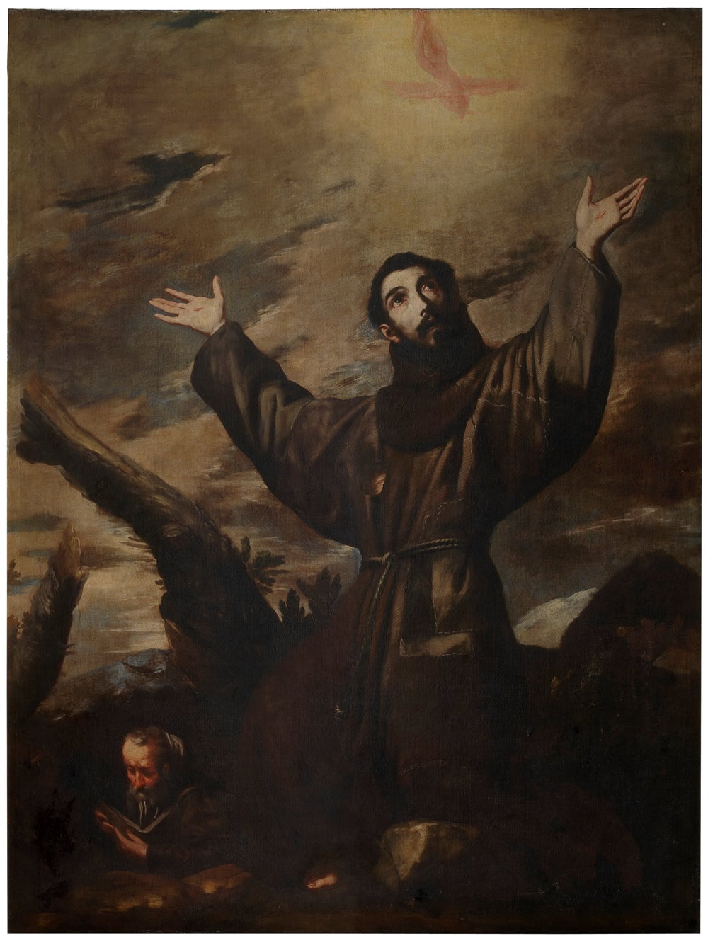 San Francisco recibe los estigmas - Jusepe de Ribera image 1 reproduction d’œuvre d’art à l’huile