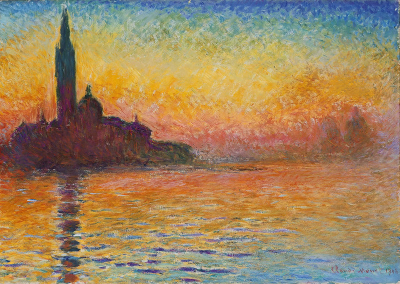 San Giorgio Maggiore ved skumring - Claude Monet
